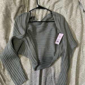 Gray Short Cardigan